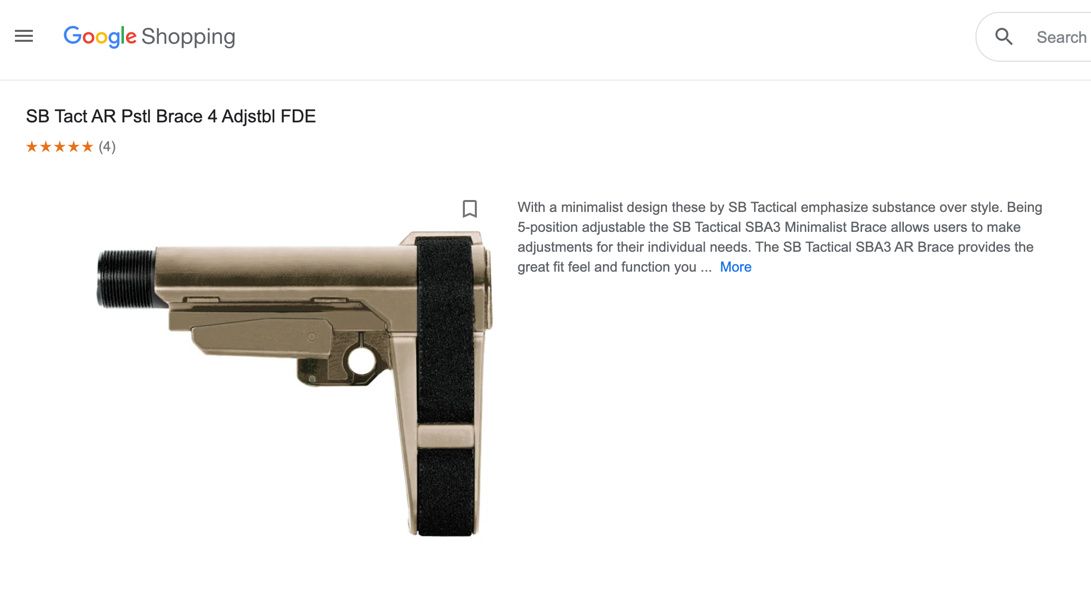 Major Online Marketplaces Allowed the Sale of Pistol Braces