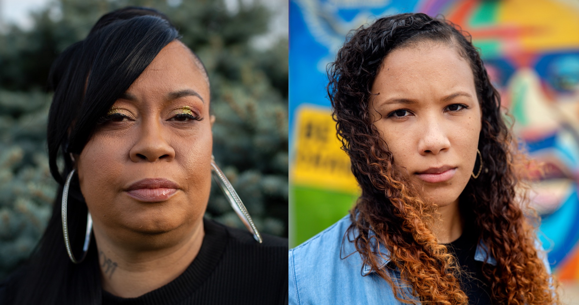 Portraits of Shanice Steenholdt and Marcia McQueen.